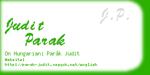 judit parak business card