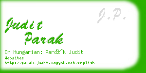 judit parak business card